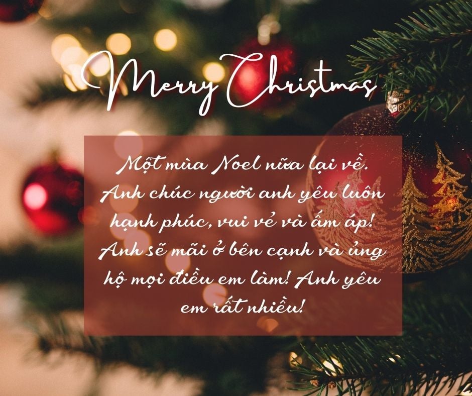 Lời chúc Giáng Sinh cho người yêu