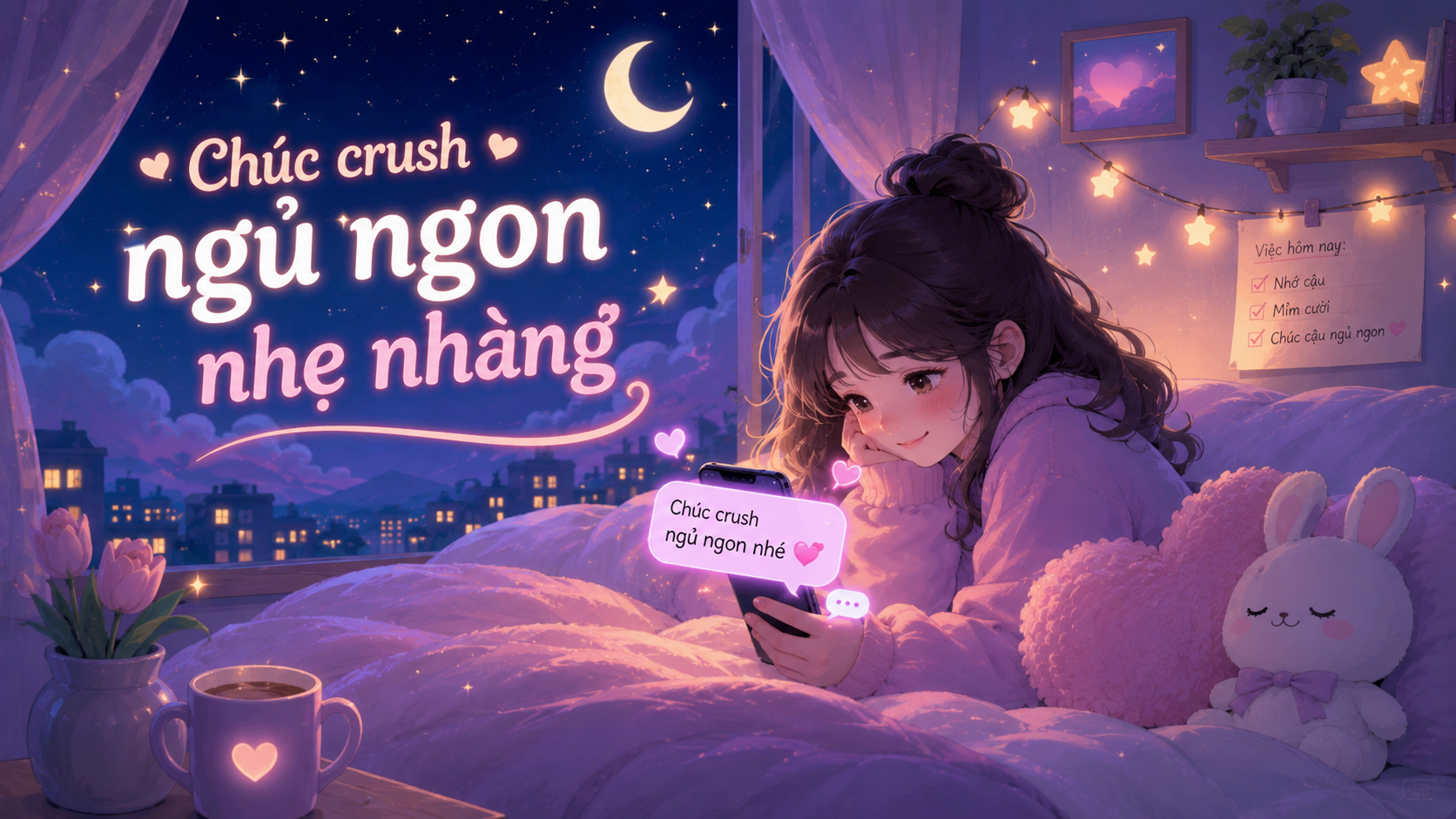 Lời Chúc ngủ ngon cho crush