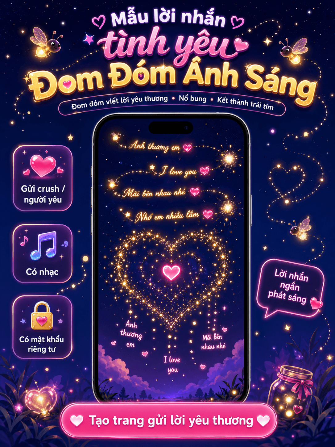 Lời nhắn chữ đom đóm