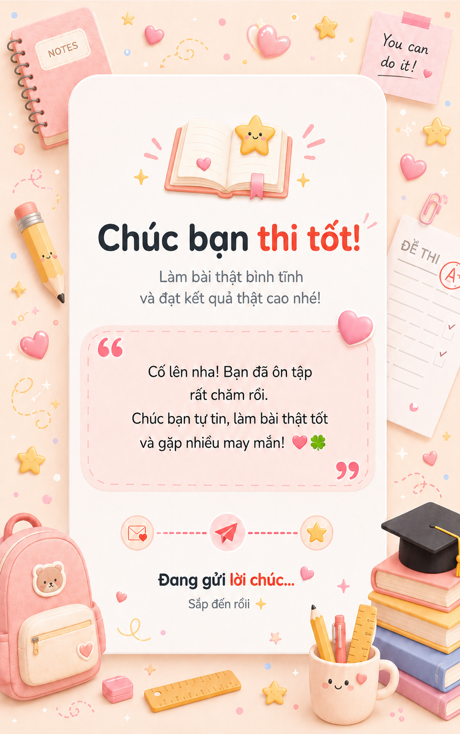 Gửi lời Chúc Thi Tốt